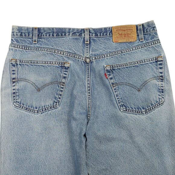 Vintage Levi's 550 Made In USA Relaxed Jeans 40x26 (Re-Hemmed) READ! - Picture 13 of 16